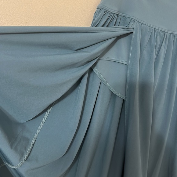 Halara NWT Breezeful High Waisted Flowy Maxi Casual Skirt Sz Medium Stone Blue - Picture 9 of 13